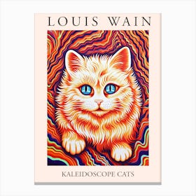 Louis Wain, Kaleidoscope Cats Poster 3 Canvas Print