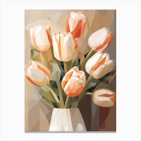 Tulip Flower Still Life Painting 2 Dreamy Canvas Print
