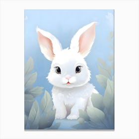 White Bunny 1 Canvas Print