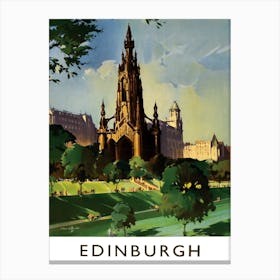 Edinburgh Cathedral, England Canvas Print