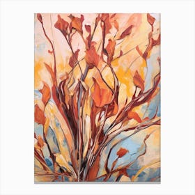 Fall Flower Painting Kangaroo Paw 1 Canvas Print