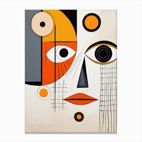 Abstract Face Canvas Print