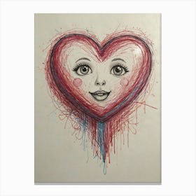Heart Of Love 66 Canvas Print