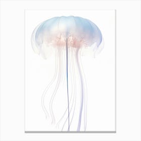 Comb Jellyfish Simple Illustration 5 Canvas Print
