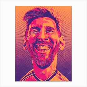 Lionel Messi Foot Ball Soccer 1 Canvas Print