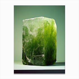 Green Stone, Stones Art Canvas Print