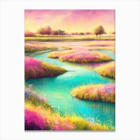 Pastel Landscape Painting 2 Canvas Print