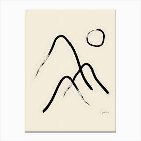 Azure Mountains Canvas Print
