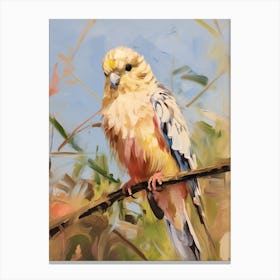 Bird Painting Budgerigar 1 Canvas Print