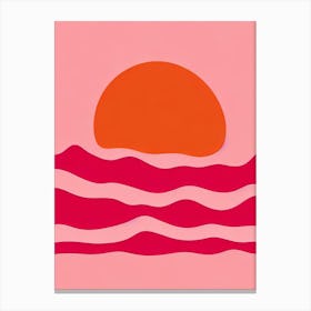 Wineglass Bay, Australia Pink Beach Canvas Print