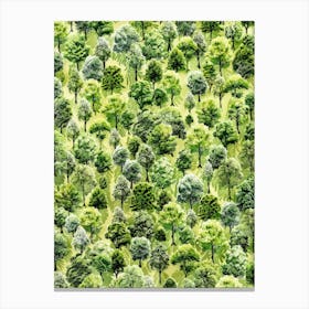 Green Trees 3 Canvas Print