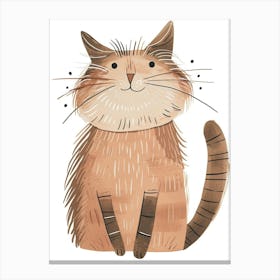 Manx Cat Clipart Illustration 1 Canvas Print