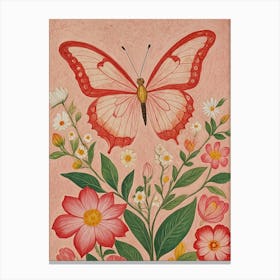 Red Butterfly Canvas Print