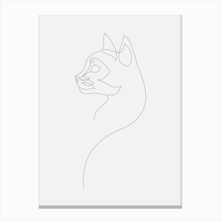 Minimalist Cat Line Art Print by palomachiara - Fy Minimalist Cat Line Art Print By Palomachiara - Fy