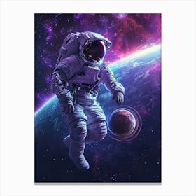 Astronaut In Space 6 Canvas Print