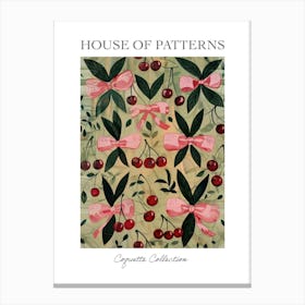 In My Bow Era 6 Pattern Poster Canvas Print