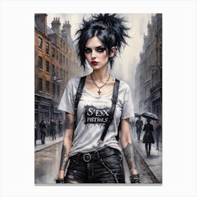 Punk Girl 3 Canvas Print