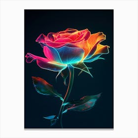 Rainbow Rose 3 Canvas Print