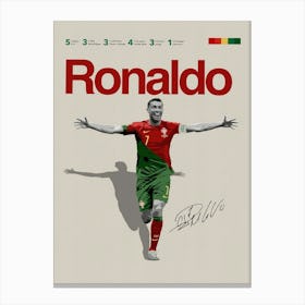 Ronaldo Portugal Canvas Print