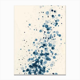 Blue Dots 1 Canvas Print