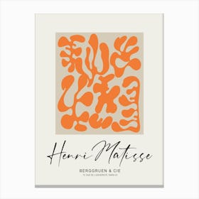 Matisse Cutouts Orange Art Print Canvas Print