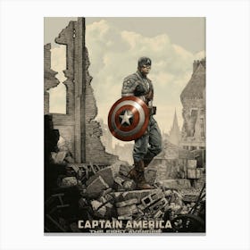 Captain America Movie And FIlm Canvas Print