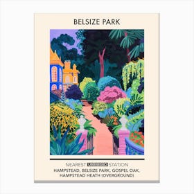 Belsize Park London Parks Garden 4 Canvas Print