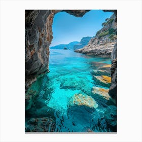 Cave In Greece 2 Canvas Print