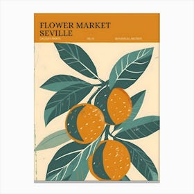 Flower Market Seville Canvas Print