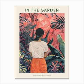 In The Garden Poster Missouri Botanical Garden 3 Canvas Print