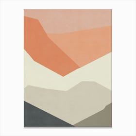 Abstract Mountains - Sunset Canvas Print