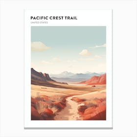 Pacific Crest Trail Usa 1 Hiking Trail Landscape Poster Canvas Print