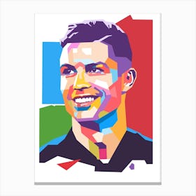 Cristiano Ronaldo wpap art Canvas Print