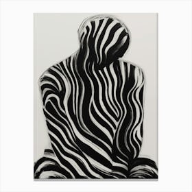 Lost in Thoughts Abstract Figure Canvas Print