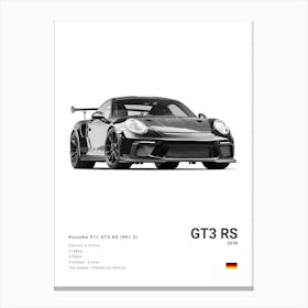 Porsche 911 Gt3 Rs Car 1 Canvas Print