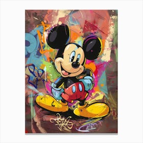 Mickey Mouse Abstract Canvas Print