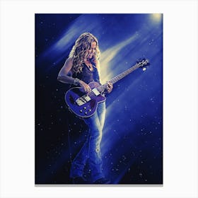 Superstars Sheryl Crow Play Bass Canvas Print