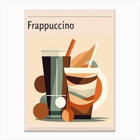 Frappuccino Midcentury Modern Poster Canvas Print