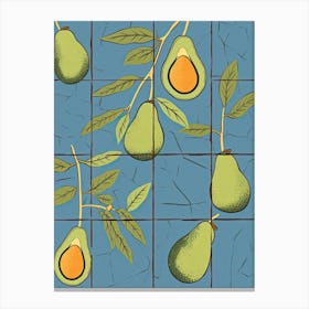 Avocado Illustration 2 Canvas Print