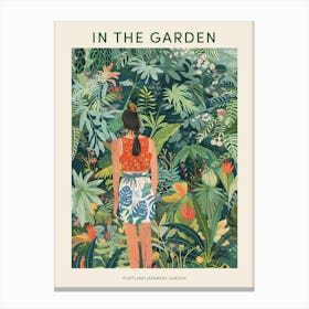 In The Garden Poster Portland Japanese Garden Usa 1 Canvas Print
