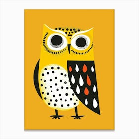 Yellow Owl 2 Canvas Print