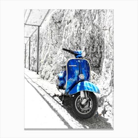 Sorrento Wedding Vespa (2008) Canvas Print