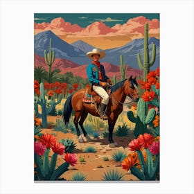 Mexican Cowboy Canvas Print