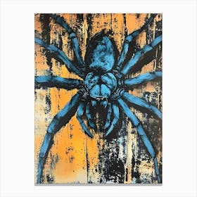 Blue Spider Canvas Print