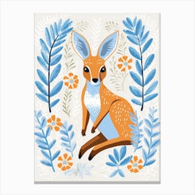 Baby Animal Illustration  Kangaroo 3 Canvas Print