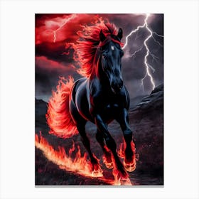 Fire Horse 10 Canvas Print