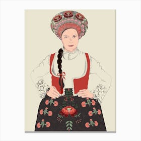 Hungarian Bride Canvas Print