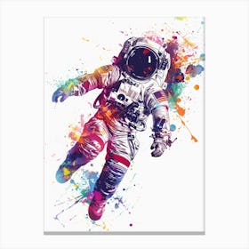 Astronaut In Space 4 Canvas Print