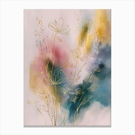 Abstract Floral Painting Canvas Print