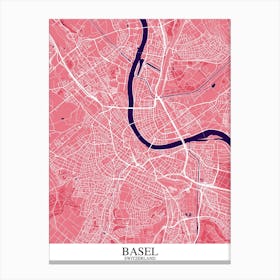 Basel Pink Purple Canvas Print